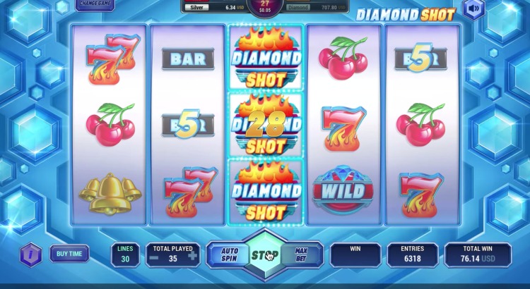 Игровой автомат «Diamond Shot» в казино Адмирал 777