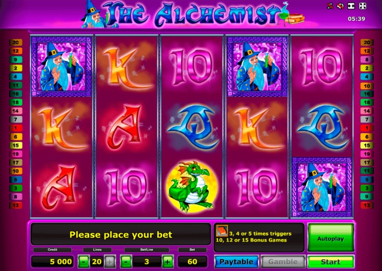 Игровой автомат «The Alchemist» в игровом клубе Вулкан