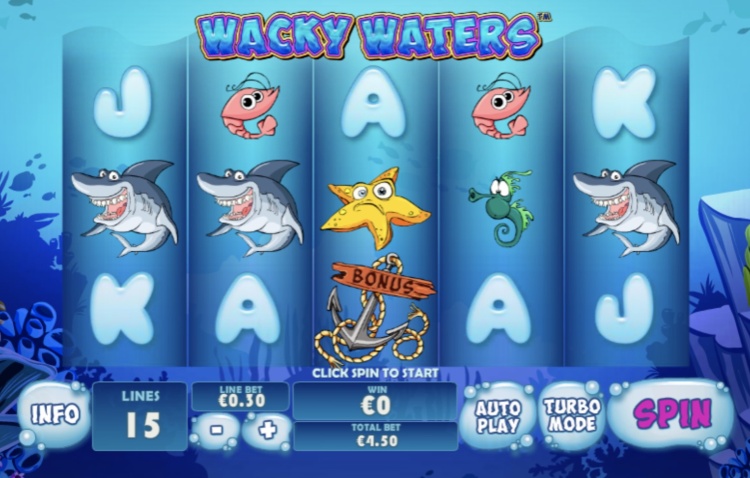 Автоматы «Wacky Waters» на официальном сайте казино Рокс