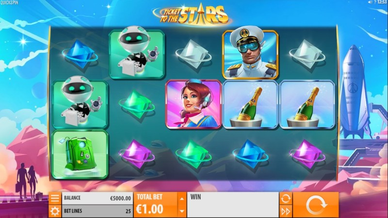 Игровой автомат «Ticket to the Stars» в казино Эльдорадо